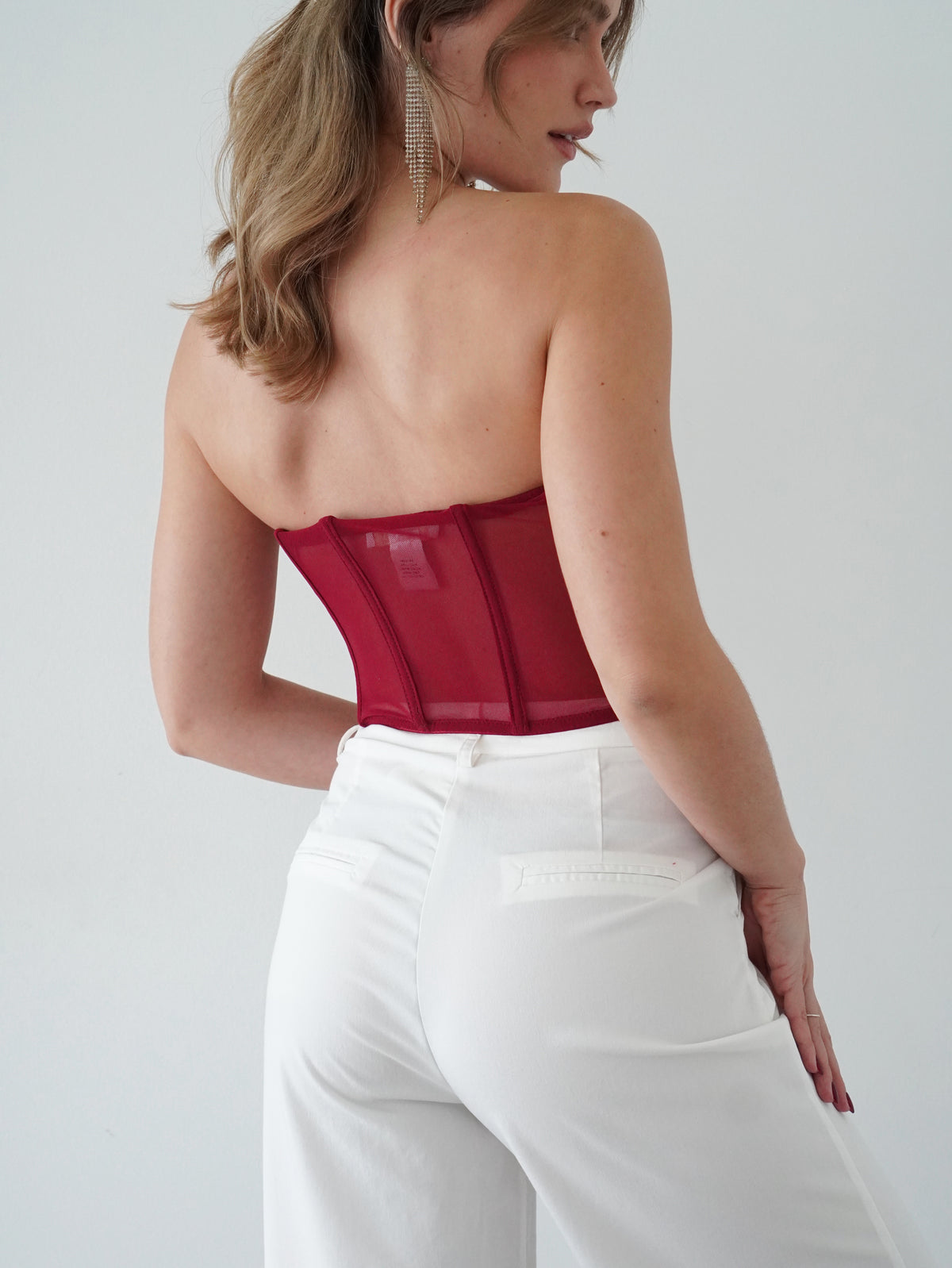 Zara Sequin Corset Top