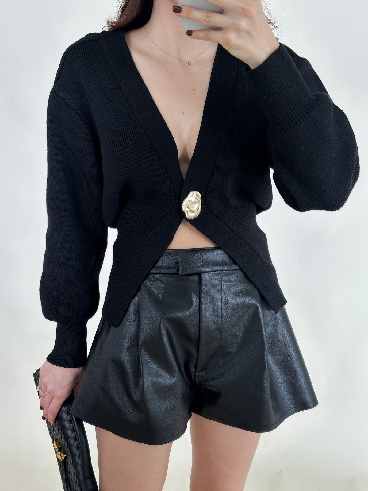 Aylin Leather Shorts