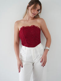 Zara Sequin Corset Top