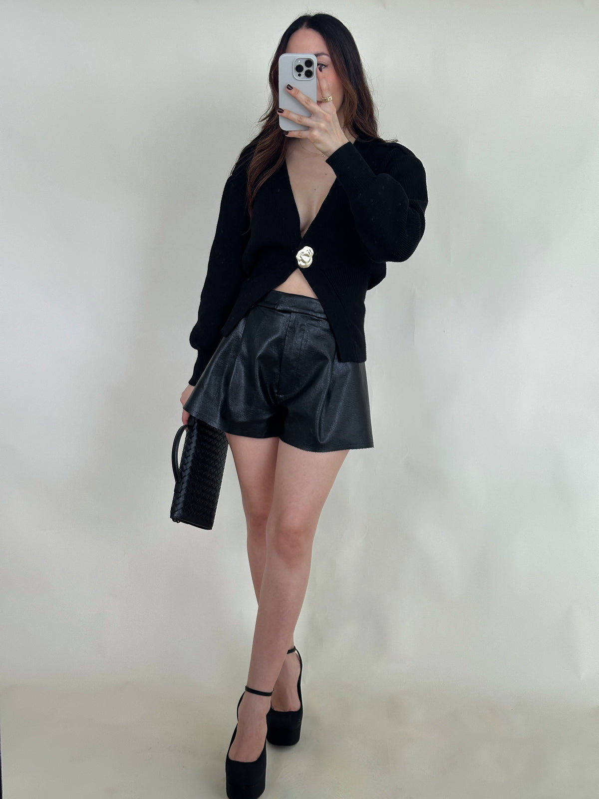 Aylin Leather Shorts