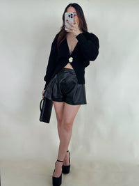 Aylin Leather Shorts