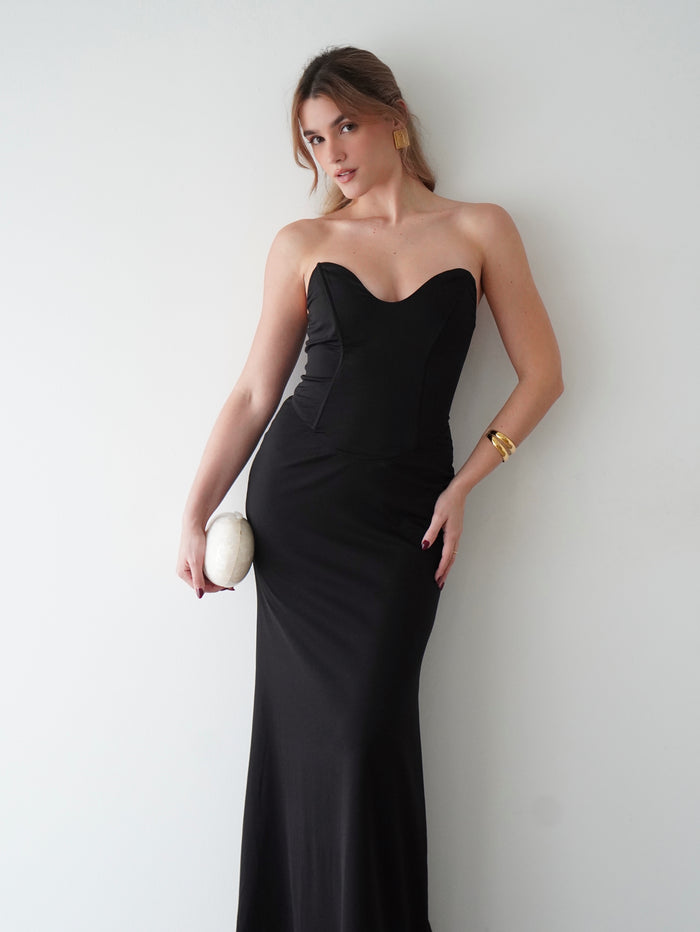 Geraldine Corset Maxi Dress