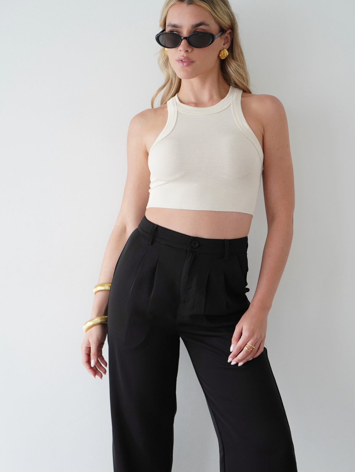 Ribbed Cropped Tank