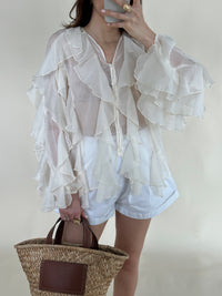 Tabby Ruffle Top