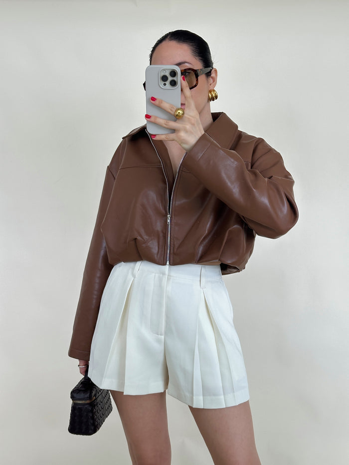 Pleated Shorts