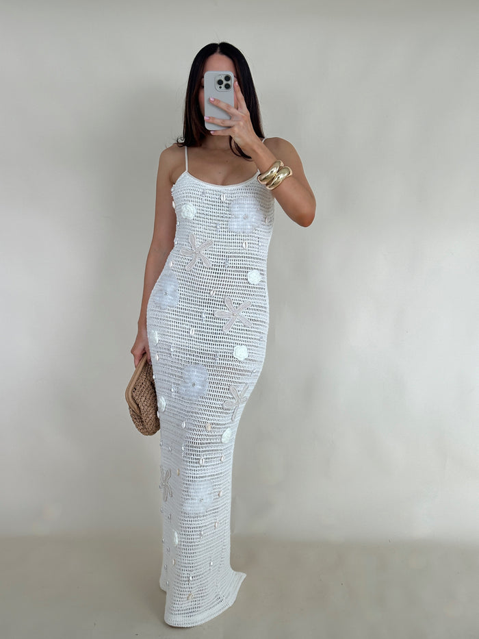 Ariel Crochet Maxi Dress