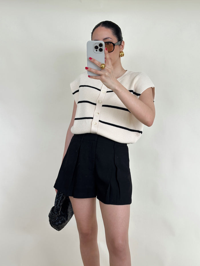 Pleated Shorts