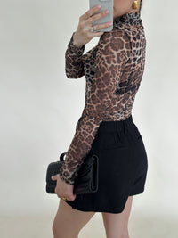 Erin Leopard Mesh Top