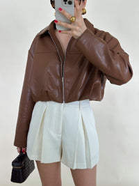 Pleated Shorts