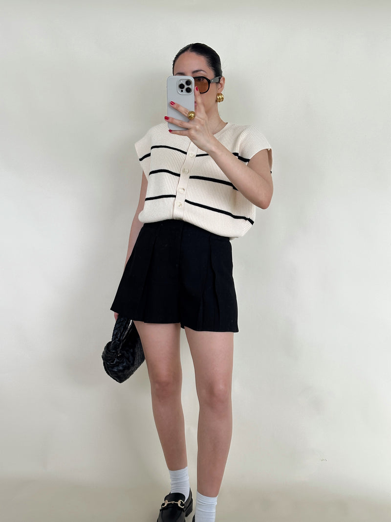 Pleated Shorts