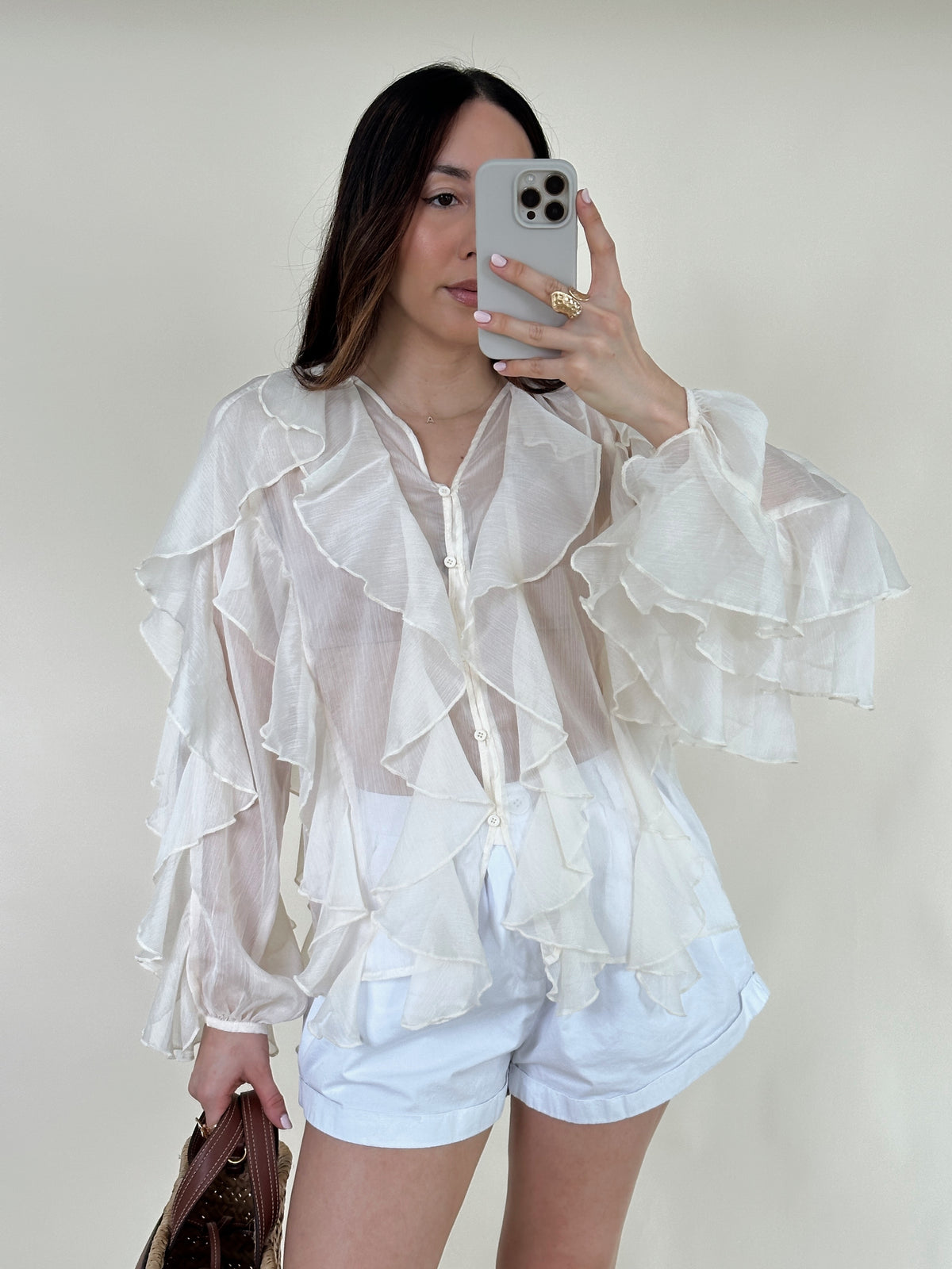 Tabby Ruffle Top