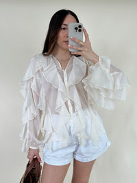 Tabby Ruffle Top