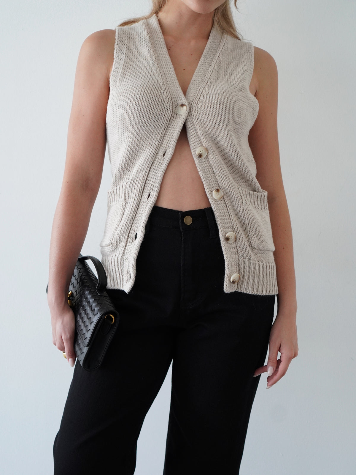 Meredith Sweater Vest – LACE - Main Image