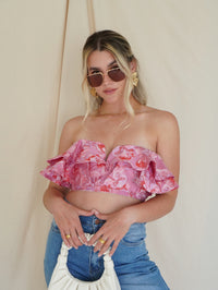 Blooming Ruffle Crop Top