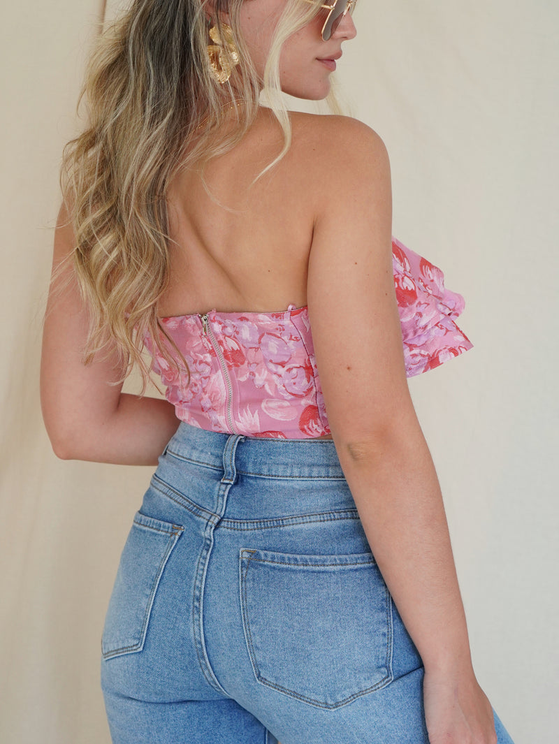 Blooming Ruffle Crop Top